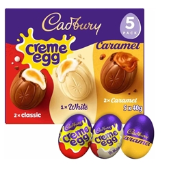 Cadbury Mixed Chocolate Filled Egg 200g 5 Pack