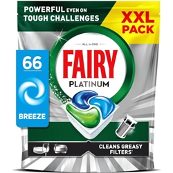 Fairy Platinum All In One XXL pack Original Breeze 66 Dishwasher Tablets
