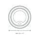 Vegware Hot Cup Lid Moulded Fibre 89-Series (1000 pack)