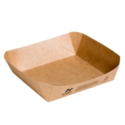 Notpla 6"x6" Square Trays - Kraft (600 Pack)