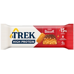 TREK - HIGH PROTEIN, LOW SUGAR BAR - CHOC BISCOFF - 12X55G