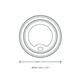 Vegware Hot Cup Lid Moulded Fibre 79-Series (1000 pack)