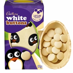 Cadbury White Chocolate Buttons Egg 91g