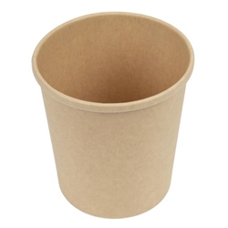 Colpac Recyclable Kraft Microwavable Soup Cups 450ml / 16oz (500 pack)