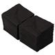 Swantex Cocktail Napkin Black 25x25cm 2ply 1/4 Fold (8 Pack)