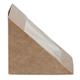 Colpac Recyclable Kraft Front-Loading Sandwich Wedges With PLA Window (500 pack)