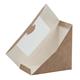 Colpac Recyclable Kraft Front-Loading Sandwich Wedges With PLA Window (500 pack)