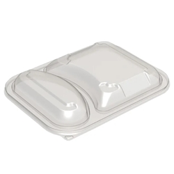 Faerch Hot Deli Deluxe 2 Compartment Takeaway Container Lids (365 Pack)