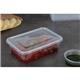 Fiesta Recyclable Plastic Microwavable Containers with Lid Medium 650ml (250 Pack)
