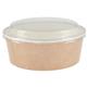 Colpac Recyclable Kraft Salad Pots With Lid Large 1300ml (150 pack)