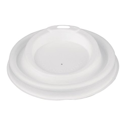 Fiesta Compostable Bagasse Coffee Cup Lids 340ml / 12oz (1000 Pack)