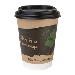 Fiesta Compostable Coffee Cup Lids 340ml / 12oz (1000 Pack)