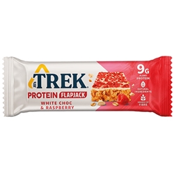TREK PROTEIN FLAPJACK - WHITE CHOC RASPBERRY - 16X50G
