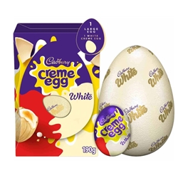 Cadbury White Creme Egg Chocolate Easter Egg L 190g