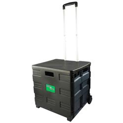 Folding Container Trolley With Lid Ref 383360