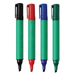 5 Star Eco Drywipe Marker Chisel Tip 2-5mm Line Assorted [Pack 4]