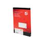 5 Star Office Multipurpose Labels Laser Copier Inkjet 10 per Sheet 99x57mm White 1000 Labels [Pack 100]