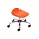 Titan Swivel Junior Stool with Chrome Base and Castors Size 5-6 Orange/Chrome Ref T32-O