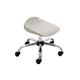Titan Swivel Junior Stool with Chrome Base and Castors Size 5-6 Grey/Chrome Ref T32-GR