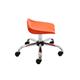Titan Swivel Junior Stool with Chrome Base and Castors Size 5-6 Orange/Chrome Ref T32-O