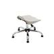 Titan Swivel Junior Stool with Chrome Base and Glides Size 5-6 Grey/Chrome Ref T32-GRG