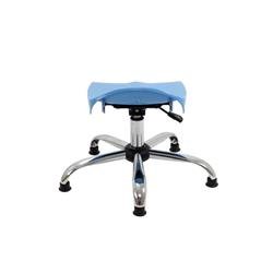 Titan Swivel Junior Stool - 405-475mm Seat Height - Sky Blue with glides Ref T32-CBG