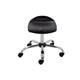 Titan Swivel Senior Stool with Chrome Base and Castors Size 5-6 Black/Chrome Ref T33-BK