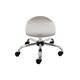 Titan Swivel Junior Stool with Chrome Base and Castors Size 5-6 Grey/Chrome Ref T32-GR