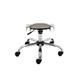 Titan Swivel Junior Stool with Chrome Base and Castors Size 5-6 Grey/Chrome Ref T32-GR