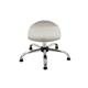 Titan Swivel Junior Stool with Chrome Base and Glides Size 5-6 Grey/Chrome Ref T32-GRG