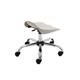 Titan Swivel Junior Stool with Chrome Base and Castors Size 5-6 Grey/Chrome Ref T32-GR