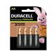 Duracell Battery Rechargeable Accu NiMH 1300mAh AA Ref 81367177 [Pack 4]