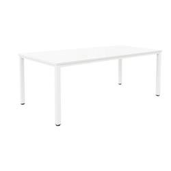 Fraction Infinity 180 X 80 Meeting Table - White With White Legs Ref ZFIMT1880WHWH