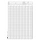 (BOWCOURT) Boardroom A4 CA 8 Column Analysis Pads With Board Back and Cover Ref CPCA  - Punched 2 hole [Pack of 10]
