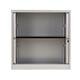 Trexus by Bisley Side Opening Tambour Cupboard inc 1Sh 1000x470x1000-1015mm Slv/Bch Ref WTB1010/1S.BC