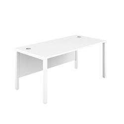 Goal Post Rectangular Desk 1800X800 White/White Ref GP1880RECWHWH