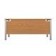 Goal Post Rectangular Desk 1600X800 Nova Oak/Silver Ref GP1680RECNOSV
