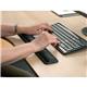 5 Star Office Keyboard Wrist Pad Gel Lycra Anti-skid Black
