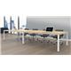 Fraction Infinity 120 X 120 Meeting Table - Beech With White Legs Ref ZFIMT1212BEWH