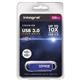 Integral Courier Flash Drive USB 3.0 Blue 128GB Ref INFD128GBCOU3.0