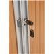 Trexus by Bisley Side Opening Tambour Cupboard inc 1Sh 1000x470x1000-1015mm Slv/Bch Ref WTB1010/1S.BC