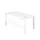 Goal Post Rectangular Desk 1800X800 White/White Ref GP1880RECWHWH