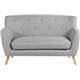 Skandi 2 Seater Sofa Grey 6981