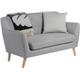 Skandi 2 Seater Sofa Grey 6981