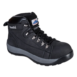 Steelite Mid Cut Nubuck Boot SB HRO  (Black - EU44)