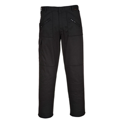 Mens Action Trousers Black, 38, Regular Fit