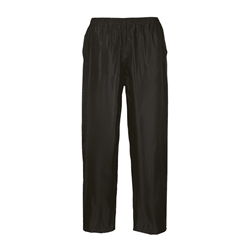 Classic Adult Rain Trousers (Black) XSmall