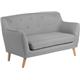 Skandi 2 Seater Sofa Grey 6981
