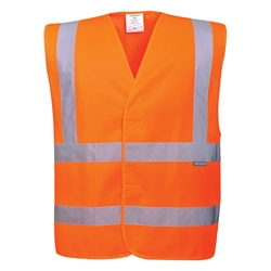 Hi-Vis Two Band & Brace Vest (Orange) 4X5X