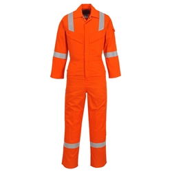 Flame Resistant Super Light Weight Anti-Static Coverall 210g (Orange) Medium